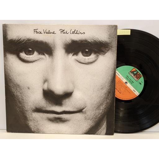 PHIL COLLINS Face value, 12" vinyl LP. WEA99143