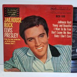 ELVIS PRESLEY Jailhouse rock 7" vinyl EP. RCX-106