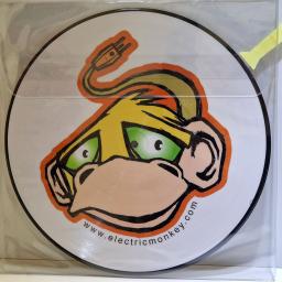 VARIOUS FT. JOEL, GEAR WHORE, GEORGE SARAH, OMANJAMARI Electric Monkey Records- First Compilation 12" picture disc. EMR-COMP-1