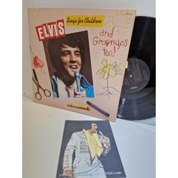 ELVIS PRESLEY Elvis sings for children and grownups too! 12" vinyl LP. CLP1-2901