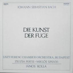 JOHANN SEBASTIAN BACH, LISZT FERENC CHAMBER ORCHESTRA, ZSUZSA PERTIS, MIKLOS SPANYI, JANOS ROLLA Die Kunst Der Fuge 2x12" vinyl LP. SLPD12810-11