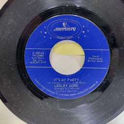 LESLEY GORE She's a fool / It's my party 7" single. C30124