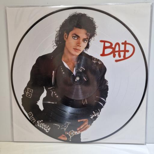 MICHAEL JACKSON Bad 12" picture disc LP. 9075-86643-1