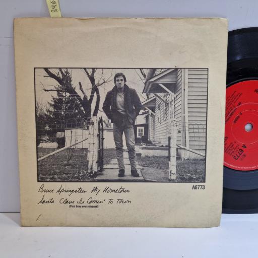BRUCE SPRINGSTEEN My hometown 7" single. A6773