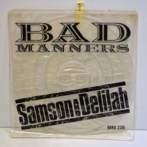 BAD MANNERS Samson & Delilah 7" picture disc single. MAG236
