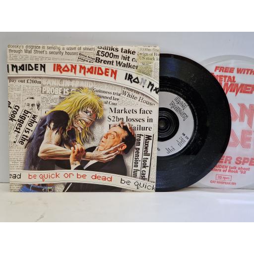 IRON MAIDEN Be quick or be dead 7" single. EM229