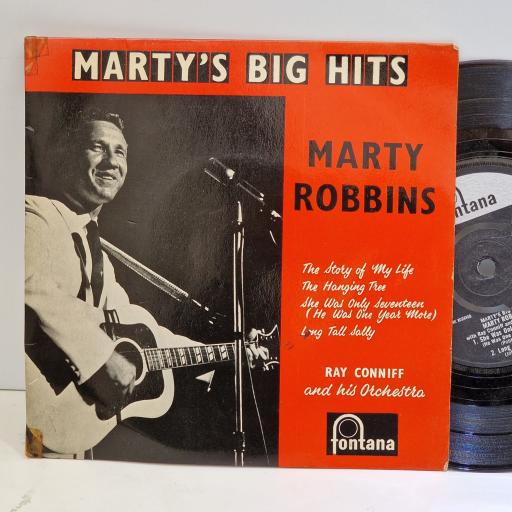 MARTY ROBBINS Marty's big hits 7" vinyl EP. TFE17161