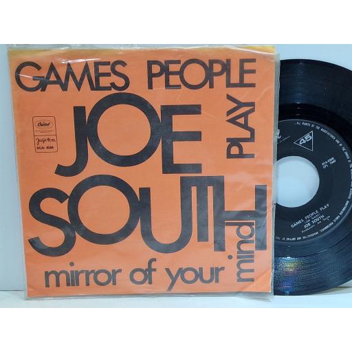 JOE SOUTH Games people play 7" single. SCA8268