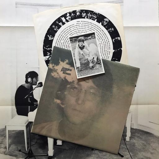 JOHN LENNON imagine PAS 10004 WITH POSTER AND POSTCARD