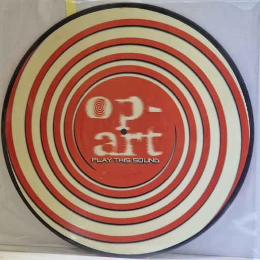 OP ART Play this sound 12" picture disc. VLMX306