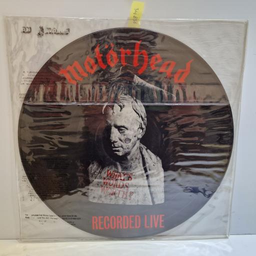 MOTORHEAD What's words with? (Recorded live) 12" picture disc LP. PD20041