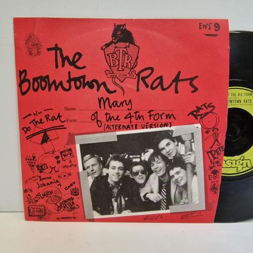 THE BOOMTOWN RATS Mary of the 4th form 7" single. ENY9