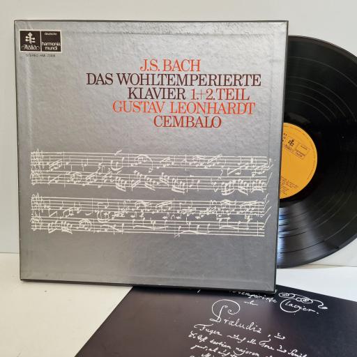 JOHANN SEBASTIAN BACH & GUSTAV LEONHARDT Das Wohltemperierte Klavier, 1 + 2 Teil 5x 12" vinyl LP box set. HMI73106