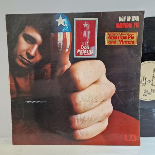 DON MCLEAN American pie 12" vinyl LP. UAS29285