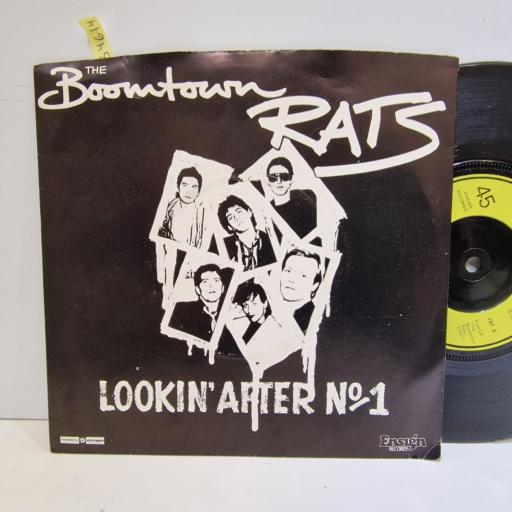 THE BOOMTOWN RATS Lookin' after no.1 7" single. ENY4
