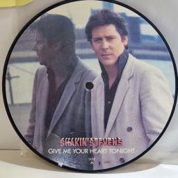 SHAKIN' STEVENS Give me your heart tonight 7" picture disc single. EPCA11-2656
