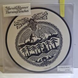 MORNING RUNNER Burning benches 7" limited edition picture disc single. 094635147872