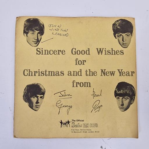 THE BEATLES sincere good wishes for christmas and the new year, 7 inch flexi disc, gatefold, LYN 492