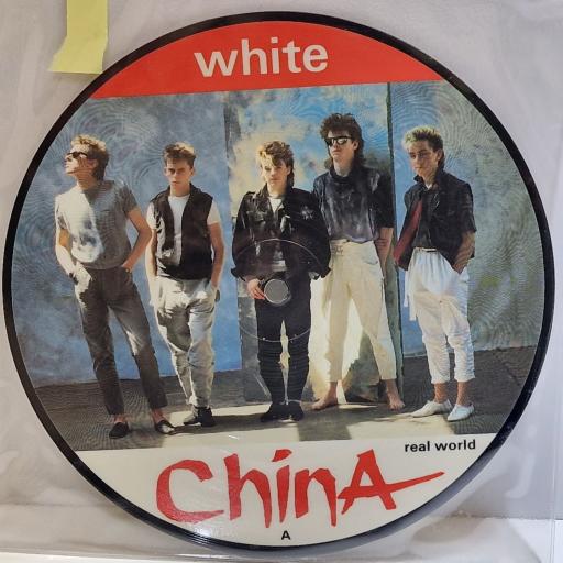 WHITE CHINA Real World 7" picture disc single. ISP172