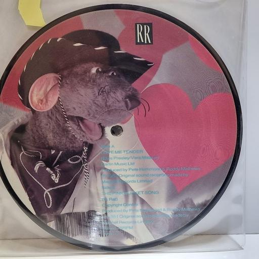 ROLAND RAT SUPERSTAR Love me tender 7" picture disc single. RATP2