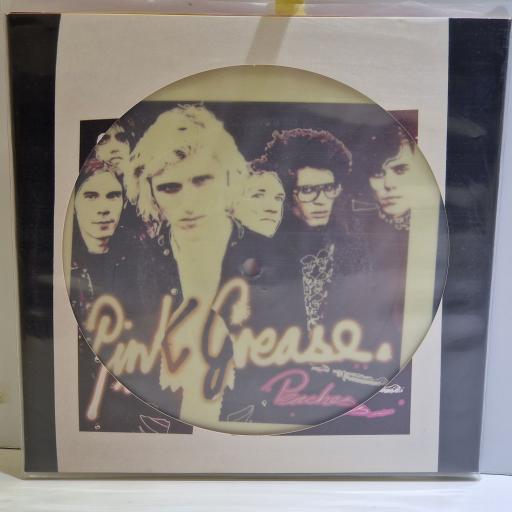 PINK GREASE Peaches 7" picture disc single. MUTE 343