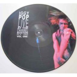 IGGY POP Live at the Channel Boston M.A. 1988 VOL. ONE 12" limited edition picture disc LP. MIG40