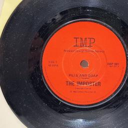 THE IMPOSTER Elvis Costello- Pills And Soap 7" single. IMP001