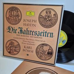 JOSEPH HAYDYN, KARL BOHM, WEINER SYMPHONIKER Die Jahreszeiten - The Seasons - Les Saisons 3x12" vinyl LP box set. 104940