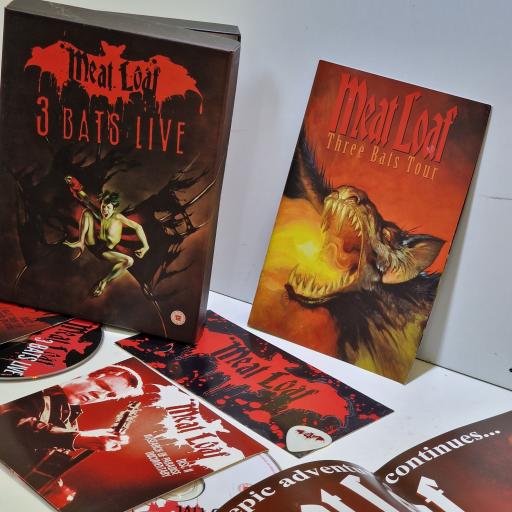 MEATLOAF 3 Bats Live 2x limited edition DVD-VIDEO. 602517350991