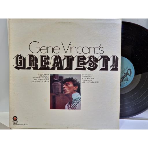 GENE VINCENT Gene Vincent's greatest! 12" vinyl LP. SM-380