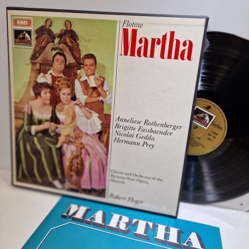 ANNELIESE ROTHENBERGER, GEDDA, PREY, HEGER, FLOTOW Martha 3x12" vinyl LP box set. SLS 944/3