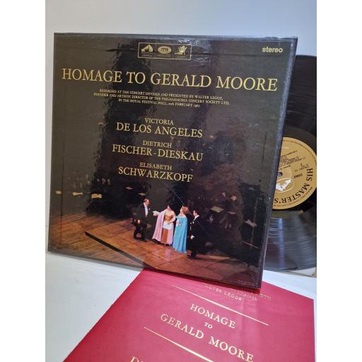VICTORIA DE LOS ANGELES, DIETRICH FISCHER-DIESKAU, ELISABETH SCHWARZKOPF, GERALD MOORE Homage to Gerald Moore 2x12" vinyl box set. SAN182-3