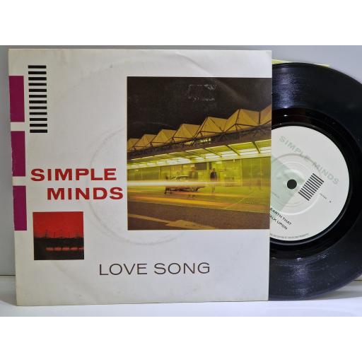 SIMPLE MINDS Love song 7" single. VS434