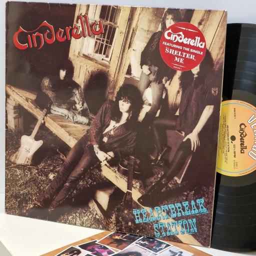 CINDERELLA Heartbreak station 12" vinyl LP. 848018-1