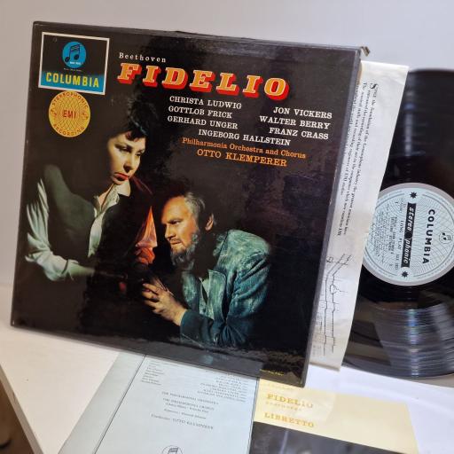 BEETHOVEN, FIDELIO, KLEMPERER Fidelio 3x12" vinyl LP box set. SAX2451
