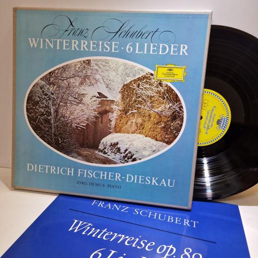 FRANZ SCHUBERT, DIETRICH FISCHER-DIESKAU, JORG DEMUS Winterreise 6 Lieder 2x12" vinyl LP box set. 139 201/02