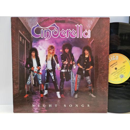 CINDERELLA Night songs 12" vinyl LP. VERH37