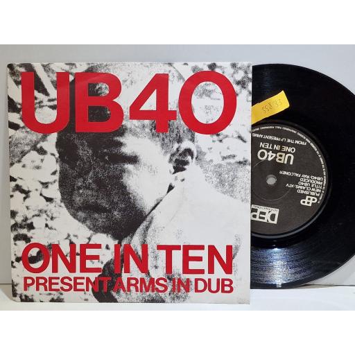 UB40 One in ten presents 7" single. 7DEP2
