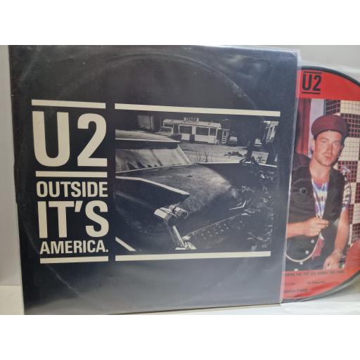 U2 Outside it's America 12" picture disc LP. Joshua Three