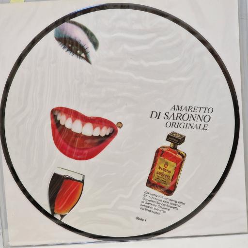 VARIOUS FT. SAN MARINO, ALICE, PIERO CASSANO, MARINA ARCANGELI Amaretto Di Saronno Originale Prsentiert Italo Hits 12" picture disc LP. 62.23 358