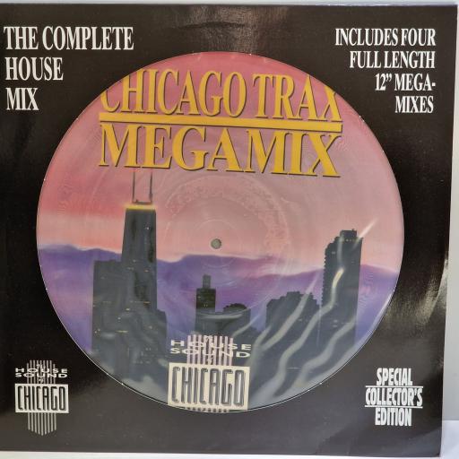 VARIOUS FT. MR. FINGERS, BORIS BADENOUGH, ADONIS, ON THE HOUSE, FARM BOY Chicago Trax Megamix / House Sound Of Chicago Megamix 12" picture disc EP. B.C. 33-2044-45