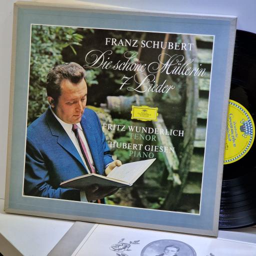 FRANZ SCHUBERT, FRITZ WUNDERLICH, HUBERT GIESEN Die Schne Mllerin / 7 Lieder 2x12" vinyl LP box set. 39 219
