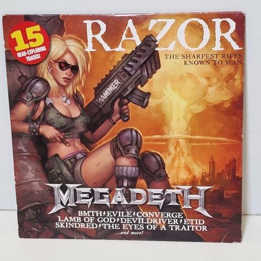 VARIOUS FT. MEGADETH, BRING ME THE HORIZON, MY PASSION, DEVILDRIVER, LAMB OF GOD Razor: The Sharpest Riffs Known To Man compact disc. MHR199CD1/13/09