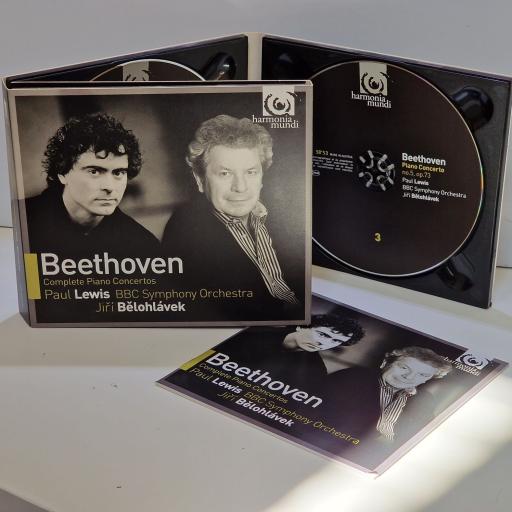 BEETHOVEN, PAUL LEWIS, BBC SYMPHONY ORCHESTRA, JIRI BELOHLAVEK Complete Piano Concertos 3x compact disc. HMC902053.55