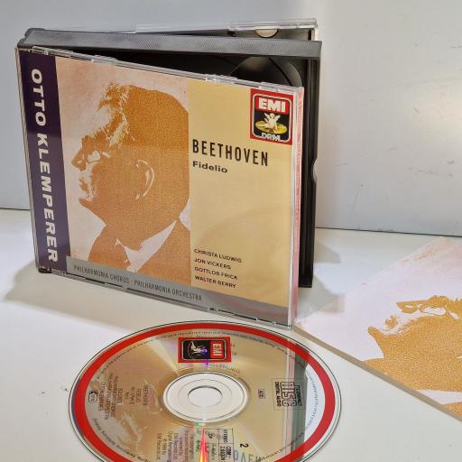 OTTO KLEMPERER, BEETHOVEN, LUDWIG, VICKERS, FRICK, BERRY, PHILHARMONIA CHORUS, PHILHARMONIA ORCHESTRA Fidelio 2x compact disc. CMS7693242