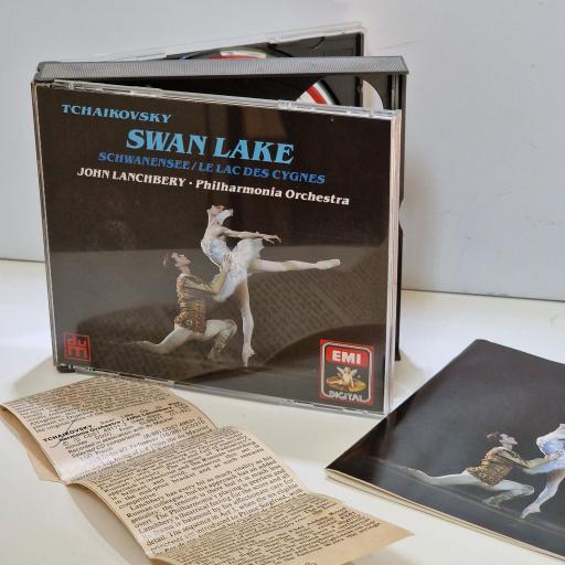 TCHAIKOVSKY, THE PHILHARMONIA ORCHESTRA, JOHN LANCHBERY Swan lake 2x compact disc. CDS7491712