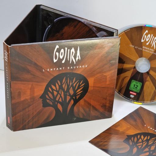 GOJIRA L'Enfant Sauvage compact disc and DVD-VIDEO. 016861765156