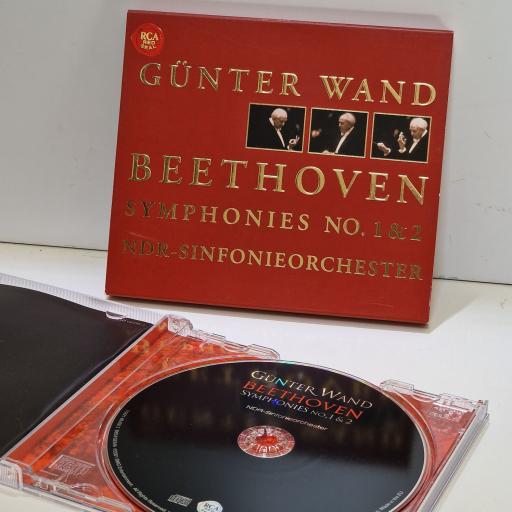 BEETHOVEN, GUNTER WAND, NDR-SINFONIEORCHESTER Symphonies No. 1 & 2 compact disc. 74321664582