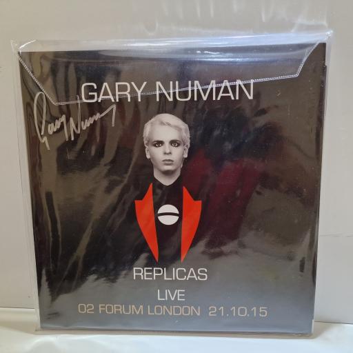 GARY NUMAN Replicas-Live 02 Forum London SIGNED. 2x picture disc LP. MM-VP2-1602A