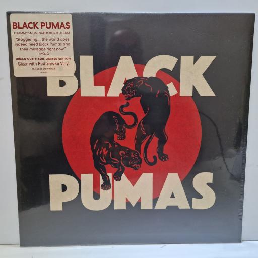 BLACK PUMAS Black Pumas 12" CLEAR WITH RED SMOKE vinyl LP. ATO0503
